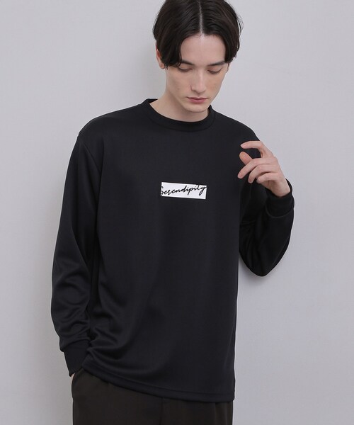 tk.TAKEO KIKUCHI(ティーケータケオキクチ)の「ボックスロゴTシャツ(Tシャツ/カットソー・メンズ・チャコールグレー/ブラック/ホワイト・04/03/02)」の2枚目の写真