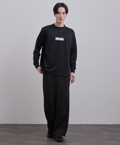 tk.TAKEO KIKUCHI(ティーケータケオキクチ)の「ボックスロゴTシャツ(Tシャツ/カットソー・メンズ・チャコールグレー/ブラック/ホワイト・04/03/02)」の8枚目の写真