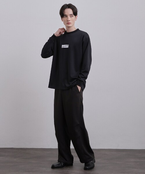 tk.TAKEO KIKUCHI(ティーケータケオキクチ)の「ボックスロゴTシャツ(Tシャツ/カットソー・メンズ・チャコールグレー/ブラック/ホワイト・04/03/02)」の9枚目の写真