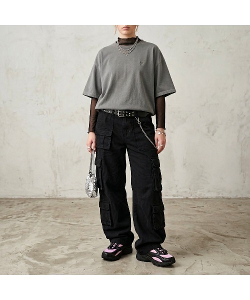 FILA(フィラ)の「PIGMENT S/S TEE(Tシャツ/カットソー・レディース・グレー/ブラック/ベージュ・XL/L/M/S)」の7枚目の写真