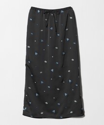 BEAUTY&YOUTH UNITED ARROWS | フラワー エンブロイダリー ドローストリング スカート ウォッシャブル(スカート)