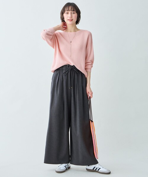 ANY(エニィ)の「テックリネンツイードパンツ(セットアップ着用可)(その他パンツ・レディース・グレー系6/ベージュ系6・X-LARGE)」の11枚目の写真