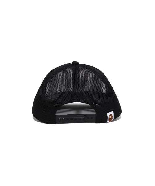 A BATHING APE（アベイシングエイプ）の「BAPE GLITTER PRINT MESH CAP（キャップ・メンズ・ブラック/レッド/ネイビー・FREE）」の7枚目の写真