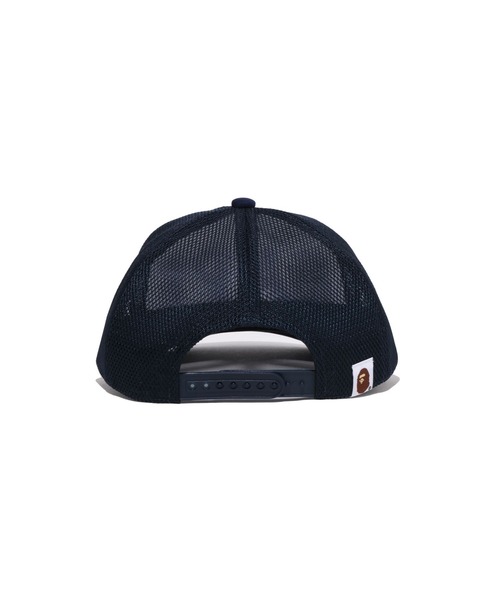 A BATHING APE（アベイシングエイプ）の「BAPE GLITTER PRINT MESH CAP（キャップ・メンズ・ブラック/レッド/ネイビー・FREE）」の8枚目の写真