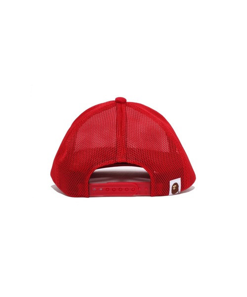 A BATHING APE（アベイシングエイプ）の「BAPE GLITTER PRINT MESH CAP（キャップ・メンズ・ブラック/レッド/ネイビー・FREE）」の9枚目の写真