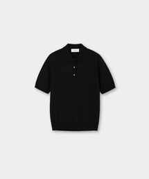 J'RIUM（ジェイリウム）の「[ユニセックス コットンサマーエッセンシャルポロネック ブラック (ドライタッチ)]（ポロシャツ）」