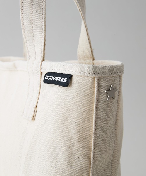 CONVERSE（コンバース）の「【CONVERSE/コンバース】コットンキャンバストートバッグ Sサイズ（トートバッグ・レディース・カーキ/ブラック/ベージュ/ネイビー/レッド/グレー/オフホワイト/ライトブラウン・SMALL）」の20枚目の写真