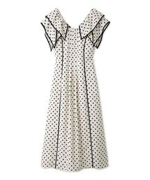 SNIDEL | 【WEB限定00サイズあり】ラッフルカラープリントワンピース(ワンピース)