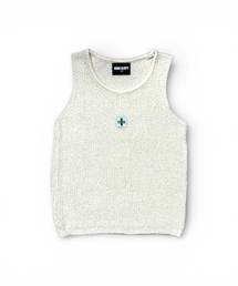 BORN SLIPPY（ボーンスリッピー）の「ボーン スリッピーネット ノースリーブ（ベージュ）（Tシャツ/カットソー）」