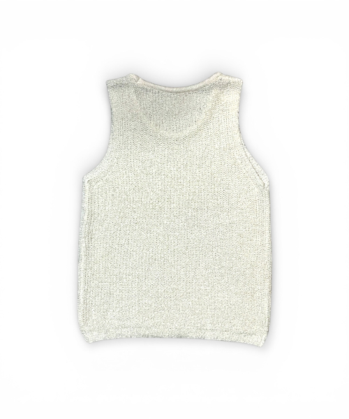 BORN SLIPPY(ボーンスリッピー)の「ボーン スリッピーネット ノースリーブ(ベージュ)(Tシャツ/カットソー・レディース・その他・FREE)」の3枚目の写真