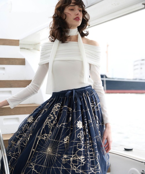 SALE！eimy istoire パワーネットショルダー　トップス EIMY ISTOIRE エイミーイストワール eimy istoire パワーショルダー