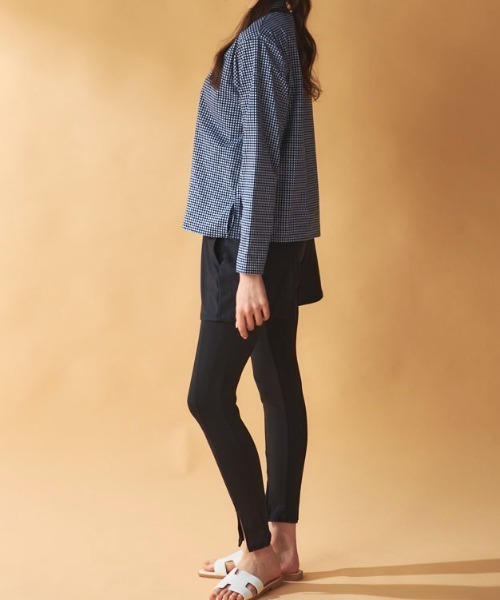 Ocean Pacific（オーシャンパシフィック）の「ラッシュガード付き 5点セット水着（水着・レディース・ブラック/チェック/ベージュ・MEDIUM/X-LARGE/LARGE）」の4枚目の写真