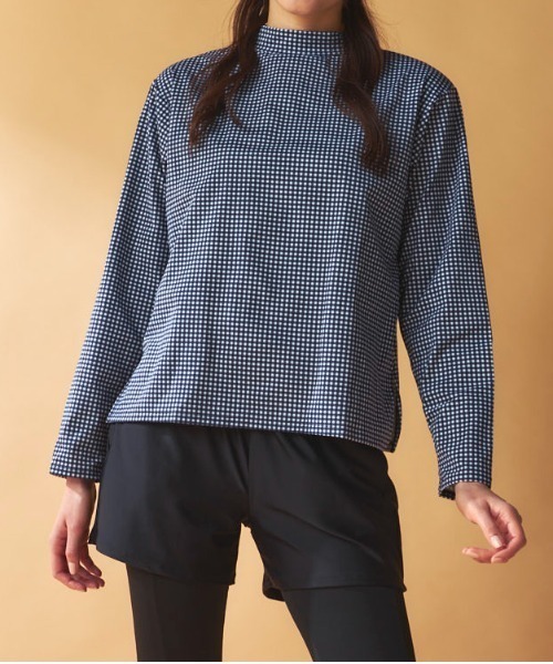 Ocean Pacific（オーシャンパシフィック）の「ラッシュガード付き 5点セット水着（水着・レディース・ブラック/チェック/ベージュ・MEDIUM/X-LARGE/LARGE）」の6枚目の写真