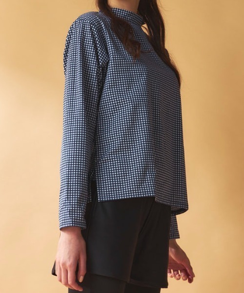 Ocean Pacific（オーシャンパシフィック）の「ラッシュガード付き 5点セット水着（水着・レディース・ブラック/チェック/ベージュ・MEDIUM/X-LARGE/LARGE）」の7枚目の写真