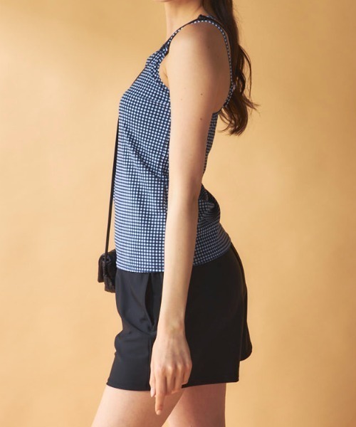 Ocean Pacific（オーシャンパシフィック）の「ラッシュガード付き 5点セット水着（水着・レディース・ブラック/チェック/ベージュ・MEDIUM/X-LARGE/LARGE）」の12枚目の写真