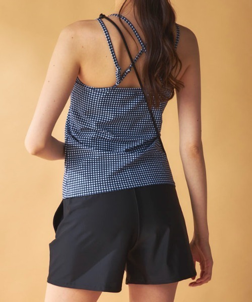 Ocean Pacific（オーシャンパシフィック）の「ラッシュガード付き 5点セット水着（水着・レディース・ブラック/チェック/ベージュ・MEDIUM/X-LARGE/LARGE）」の13枚目の写真