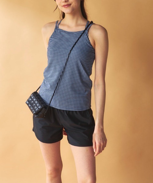 Ocean Pacific（オーシャンパシフィック）の「ラッシュガード付き 5点セット水着（水着・レディース・ブラック/チェック/ベージュ・MEDIUM/X-LARGE/LARGE）」の16枚目の写真