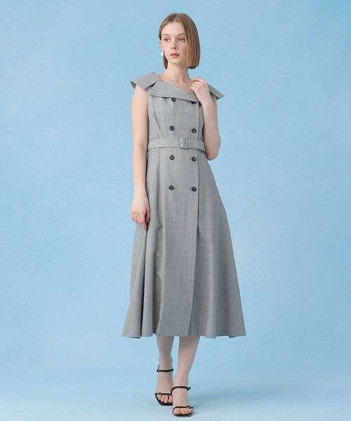 ANAYI（アナイ）の「スラブドビーオフショル ワンピース（ワンピース・レディース・ライトグレー・38/36/34）」の3枚目の写真