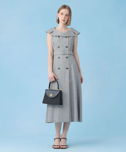 ANAYI（アナイ）の「スラブドビーオフショル ワンピース（ワンピース・レディース・ライトグレー・38/36/34）」の6枚目の写真