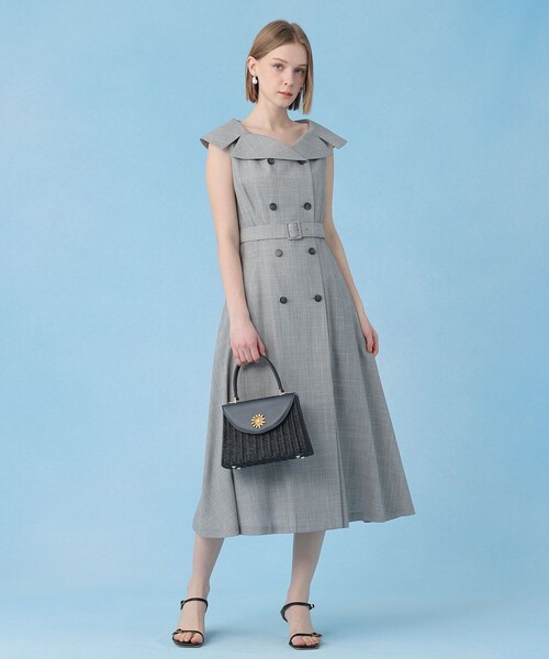 ANAYI（アナイ）の「スラブドビーオフショル ワンピース（ワンピース・レディース・ライトグレー・38/36/34）」の8枚目の写真