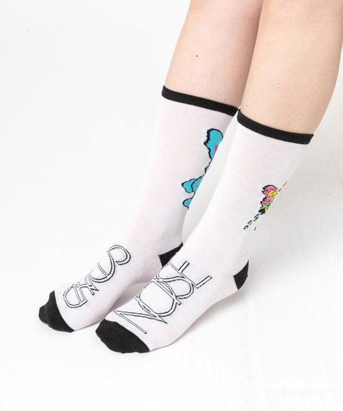 RNA（アールエヌエー）の「E5259 アイスキャラソックス（ソックス/靴下・レディース・ブラック/ホワイト/パープル・FREE）」の4枚目の写真