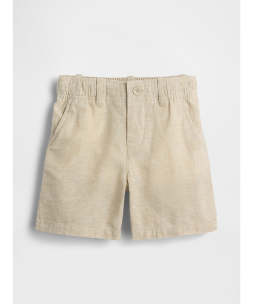 GAP（ギャップ）の「コットンリネン ショートパンツ (幼児・ベビー)（その他パンツ・キッズ・ブルー/グリーン/ブルー系その他/ベージュ・70cm/80ｃｍ/90cm/95cm/100cm/105cm/110cm）」の2枚目の写真