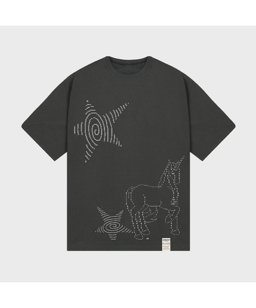 GRAVER（グレーバー）の「[ユニセックス]アスキー ユニコーン 半袖Tシャツ_2カラー（Tシャツ/カットソー・レディース・ホワイト/チャコールグレー・SMALL/MEDIUM/LARGE/X-LARGE）」の2枚目の写真