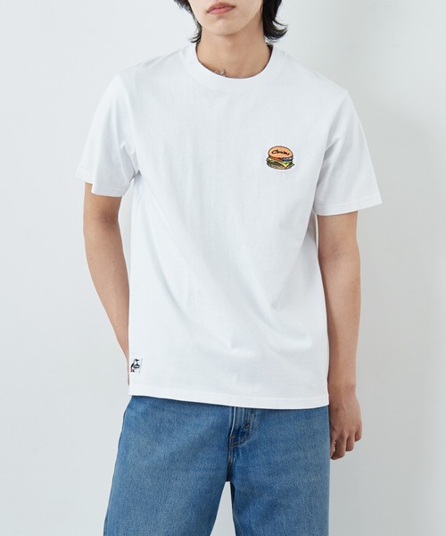 CHUMS（チャムス）の「[CHUMS/チャムス] HANDMADE HAMBURGER バックプリントTシャツ（Tシャツ/カットソー・レディース・ブラック/ホワイト/グレイッシュベージュ・XL/L/M）」の20枚目の写真
