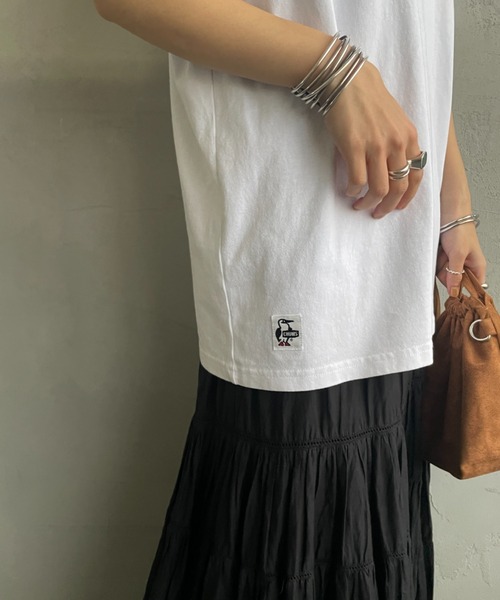 CHUMS（チャムス）の「[CHUMS/チャムス] HANDMADE HAMBURGER バックプリントTシャツ（Tシャツ/カットソー・レディース・ブラック/ホワイト/グレイッシュベージュ・XL/L/M）」の18枚目の写真