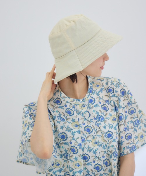 KATHARINE ROSS(キャサリンロス)の「【KATHARINE ROSS】【JUNK PRODUCTIONS】【UV/COOL/撥水/ウォッシャブル】バケットハット ストラップ付(ハット・レディース・ブラック/ブラウン・MEDIUM)」の10枚目の写真