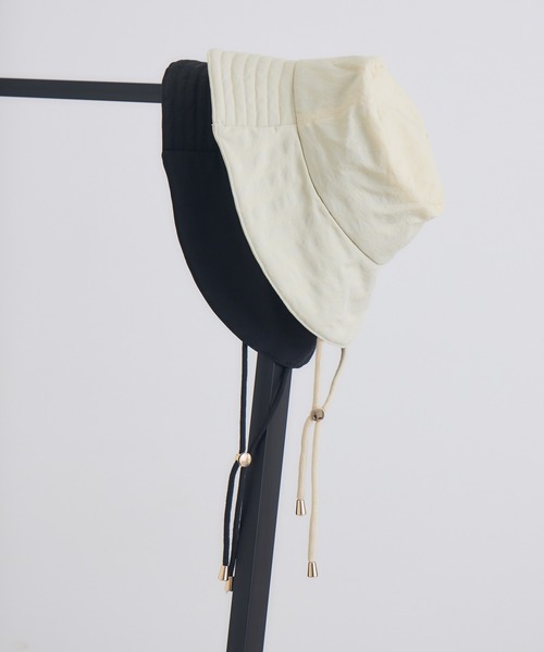 KATHARINE ROSS(キャサリンロス)の「【KATHARINE ROSS】【JUNK PRODUCTIONS】【UV/COOL/撥水/ウォッシャブル】バケットハット ストラップ付(ハット・レディース・ブラック/ブラウン・MEDIUM)」の20枚目の写真