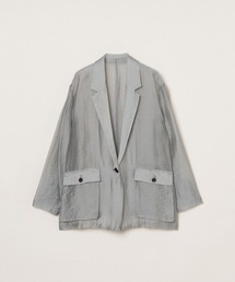 three dots（スリードッツ）の「シャイニーシャツ ジャケット（シャツ/ブラウス）」