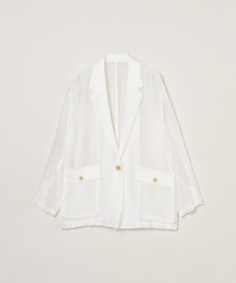 three dots（スリードッツ）の「シャイニーシャツ ジャケット（シャツ/ブラウス）」