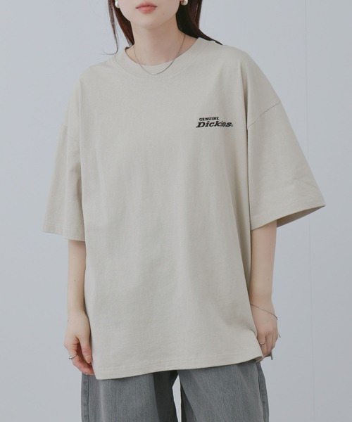 Dickies（ディッキーズ）の「【GENUINE Dickies / ジェニュインディッキーズ】 ユニセックスバック刺繍Ｔシャツ（Tシャツ/カットソー・メンズ・グレイッシュベージュ/ホワイト/スミクロ・M/L/XL）」の14枚目の写真