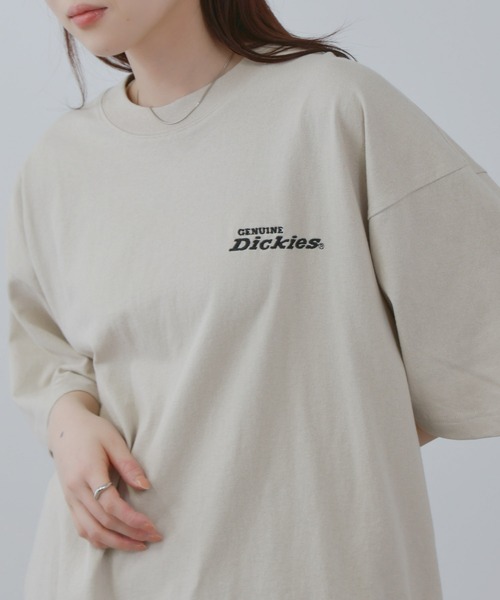 Dickies（ディッキーズ）の「【GENUINE Dickies / ジェニュインディッキーズ】 ユニセックスバック刺繍Ｔシャツ（Tシャツ/カットソー・メンズ・グレイッシュベージュ/ホワイト/スミクロ・M/L/XL）」の16枚目の写真
