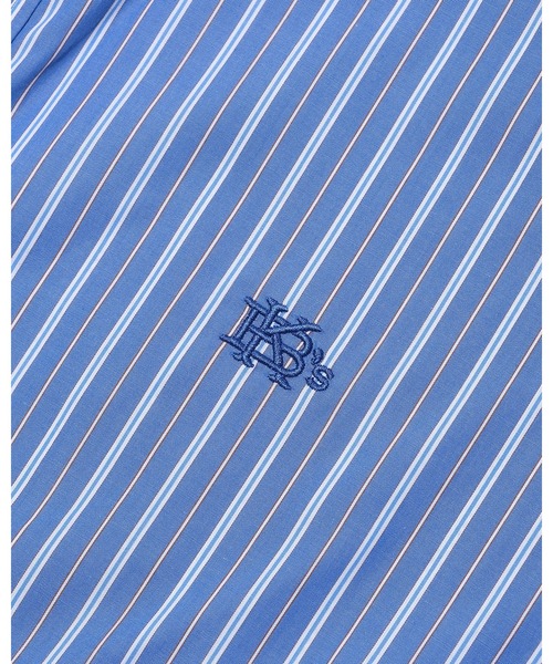 KEBOZ（ケボズ）の「STRIPE BALL SHIRT（シャツ/ブラウス・メンズ・ブルー/ライトブルー・S/M/L/XL/2XL）」の16枚目の写真