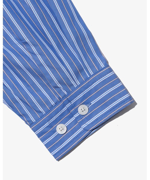 KEBOZ（ケボズ）の「STRIPE BALL SHIRT（シャツ/ブラウス・メンズ・ブルー/ライトブルー・S/M/L/XL/2XL）」の12枚目の写真