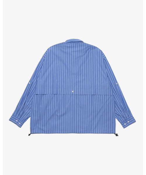 KEBOZ（ケボズ）の「STRIPE BALL SHIRT（シャツ/ブラウス・メンズ・ブルー/ライトブルー・S/M/L/XL/2XL）」の11枚目の写真