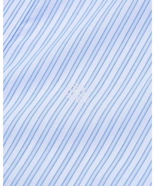 KEBOZ（ケボズ）の「STRIPE BALL SHIRT（シャツ/ブラウス・メンズ・ブルー/ライトブルー・S/M/L/XL/2XL）」の9枚目の写真
