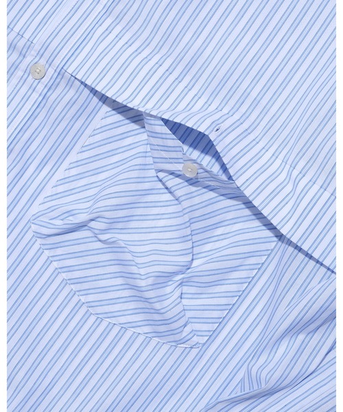 KEBOZ（ケボズ）の「STRIPE BALL SHIRT（シャツ/ブラウス・メンズ・ブルー/ライトブルー・S/M/L/XL/2XL）」の8枚目の写真