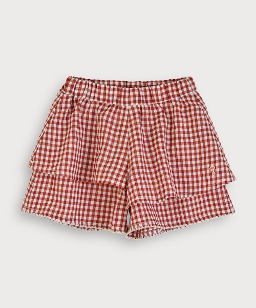 moimoln(モイモルン)の「ベビーブロッサムフレアショートパンツ(その他パンツ・キッズ・ミント/ブラウン・100cm/90cm/80cm/130cm/120cm/110cm)」の1枚目の写真
