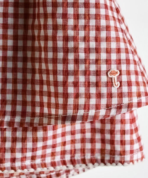 moimoln(モイモルン)の「ベビーブロッサムフレアショートパンツ(その他パンツ・キッズ・ミント/ブラウン・100cm/90cm/80cm/130cm/120cm/110cm)」の10枚目の写真