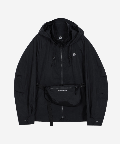 KALAPATTHAR(カラパタール)の「Light Weight Holographic Detachable Windbreaker - BLACK(ナイロンジャケット・メンズ・その他・MEDIUM/LARGE)」の4枚目の写真