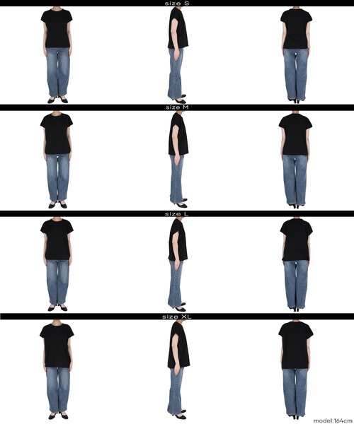 coca（coca）（コカ）の「COTTON from the U.S.フレンチスリーブTシャツ（Tシャツ/カットソー・レディース・グレー/グレイッシュベージュ/ブラック/ホワイト・M/L/XL/S）」の19枚目の写真