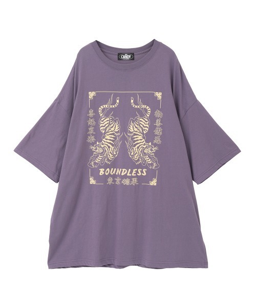 Candy Stripper（キャンディストリッパー）の「TOKYO CANDY BIG BIG Tシャツ（Tシャツ/カットソー・レディース・パープル/ブラック/オフホワイト・FREE）」の3枚目の写真
