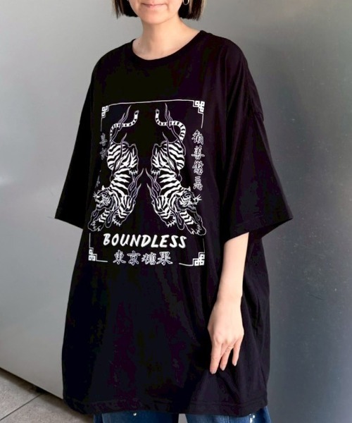 Candy Stripper（キャンディストリッパー）の「TOKYO CANDY BIG BIG Tシャツ（Tシャツ/カットソー・レディース・パープル/ブラック/オフホワイト・FREE）」の2枚目の写真