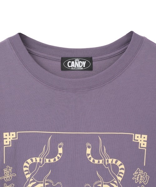 Candy Stripper（キャンディストリッパー）の「TOKYO CANDY BIG BIG Tシャツ（Tシャツ/カットソー・レディース・パープル/ブラック/オフホワイト・FREE）」の5枚目の写真