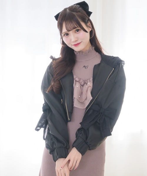 couture BY ROJITA（クチュールバイロジータ）の「シアーパーカーブルゾン（パーカー・レディース・ホワイト/グレー/ブラック・FREE）」の5枚目の写真