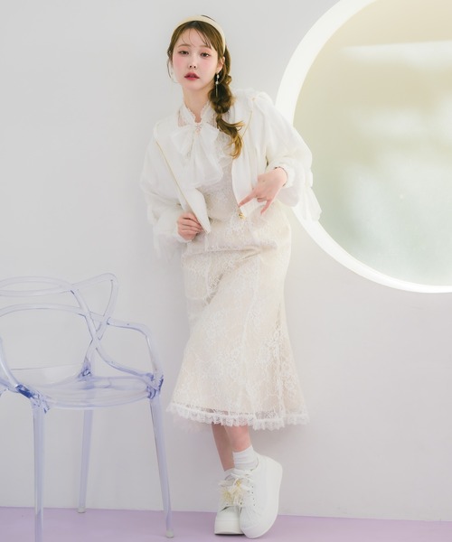couture BY ROJITA（クチュールバイロジータ）の「シアーパーカーブルゾン（パーカー・レディース・ホワイト/グレー/ブラック・FREE）」の18枚目の写真