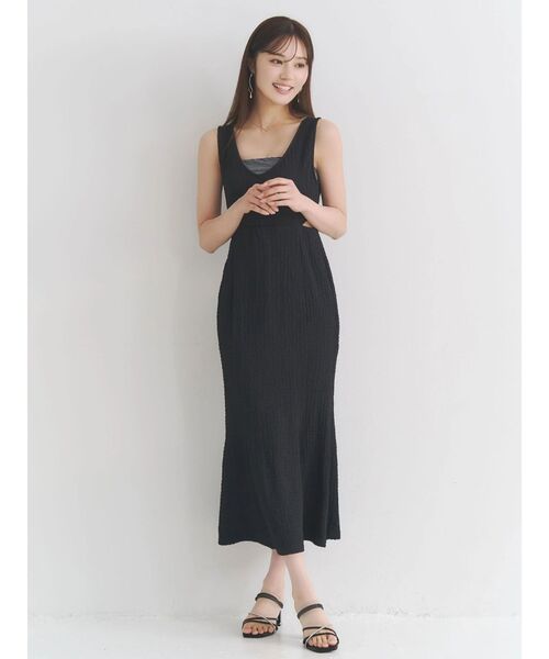 MERCURYDUO(マーキュリーデュオ)の「【MERCURYDUO×AMPHI】カップ付きサイドカットアウトマーメイドワンピース(ワンピース・レディース・ブラック/アイボリー/ライトブルー・MEDIUM/SMALL)」の20枚目の写真